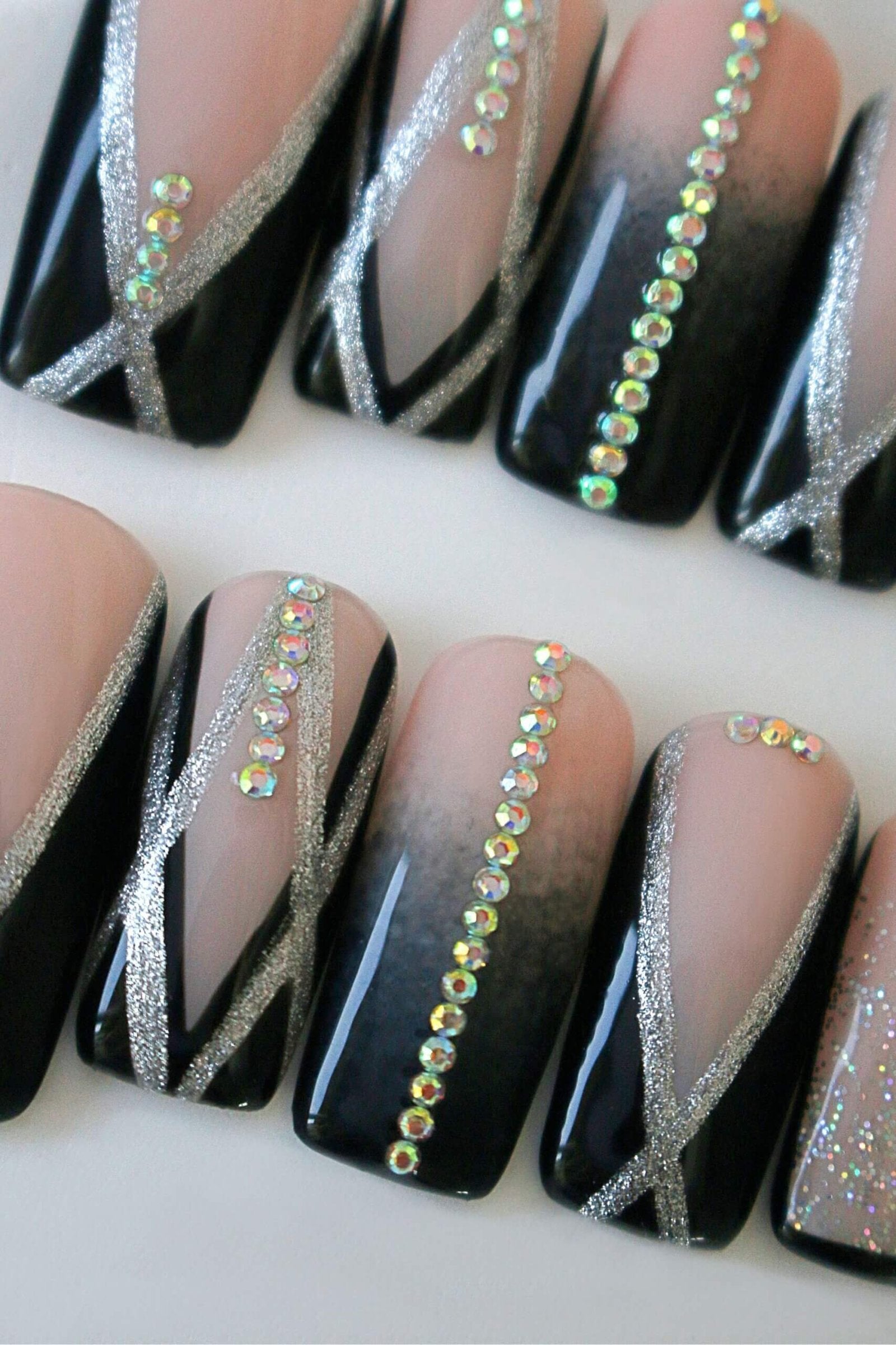 "Black Glam" | Press On Nails Set-1