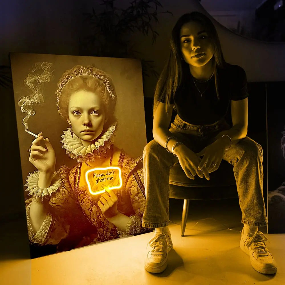 Don't Ghost Me | Led Wall Art-3
