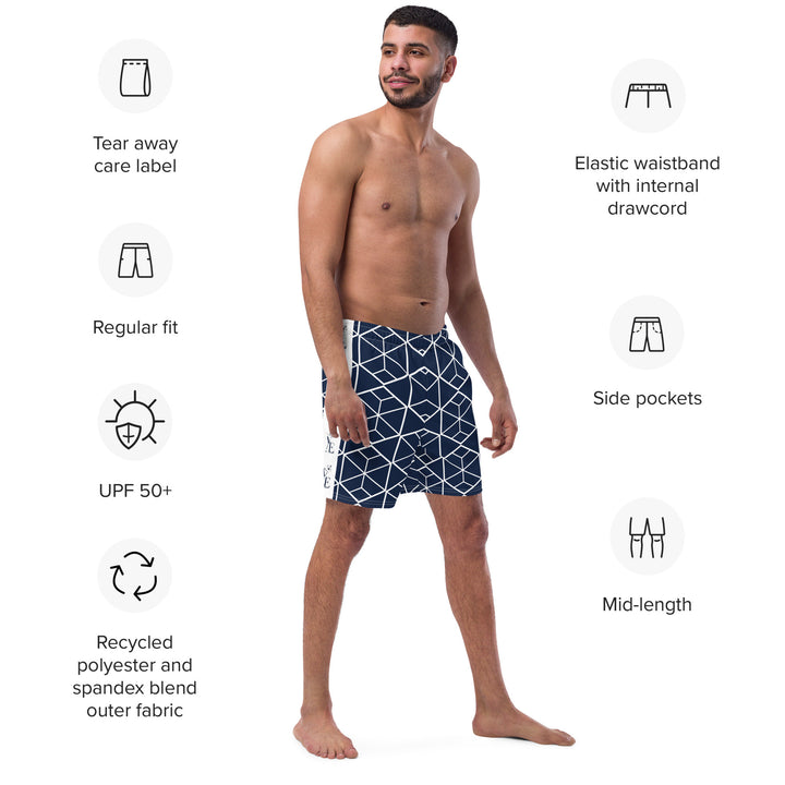 Men's Recycled Swim Trunks-12