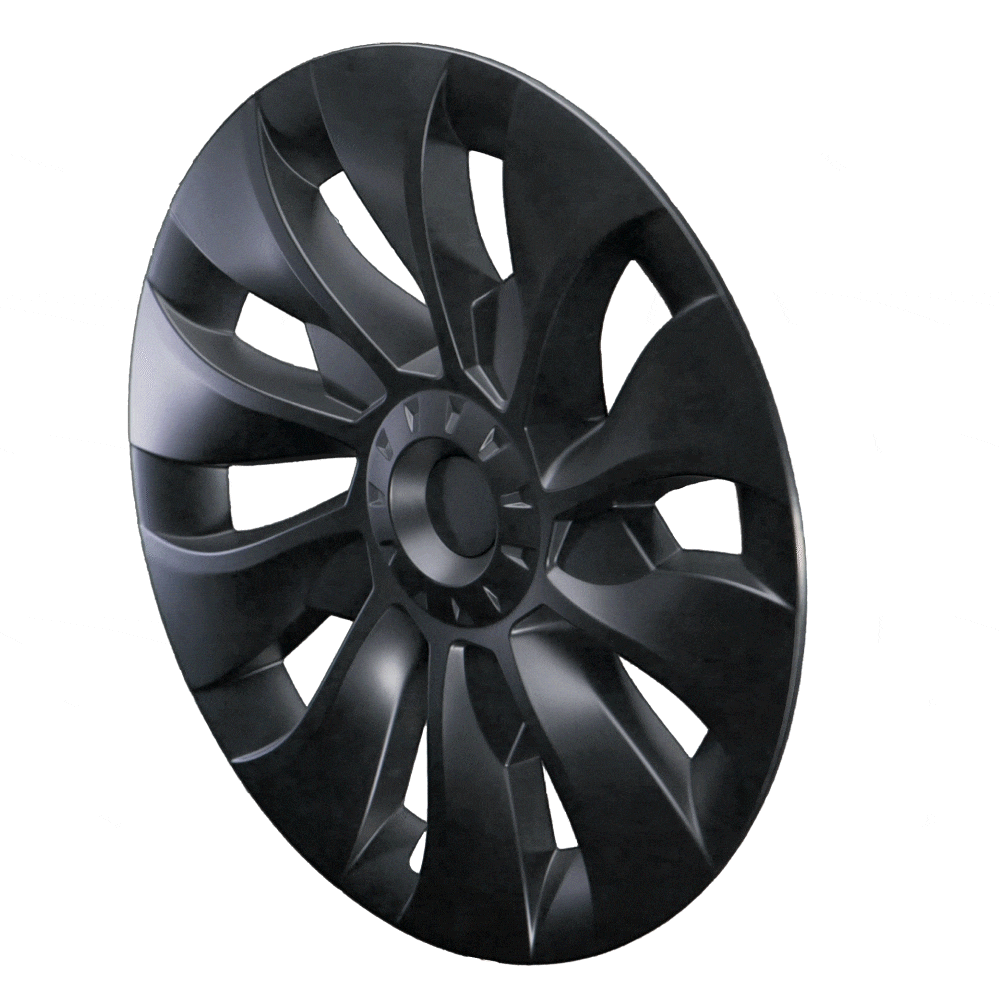 Performance hubcaps in turbine design for the Tesla Model 3-2