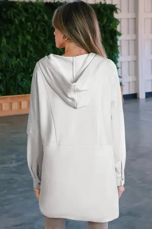Sivutaskullinen Oversized Henley huppari-1