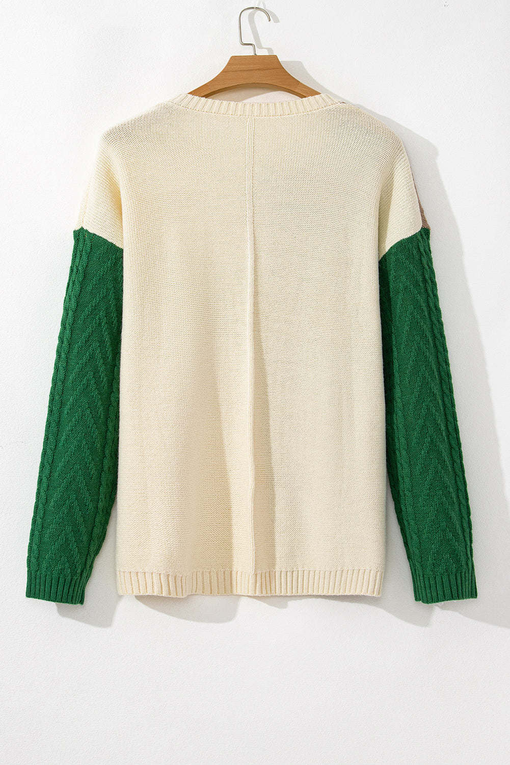 CozyBlock Plus Size Cable Knit Sweater-3