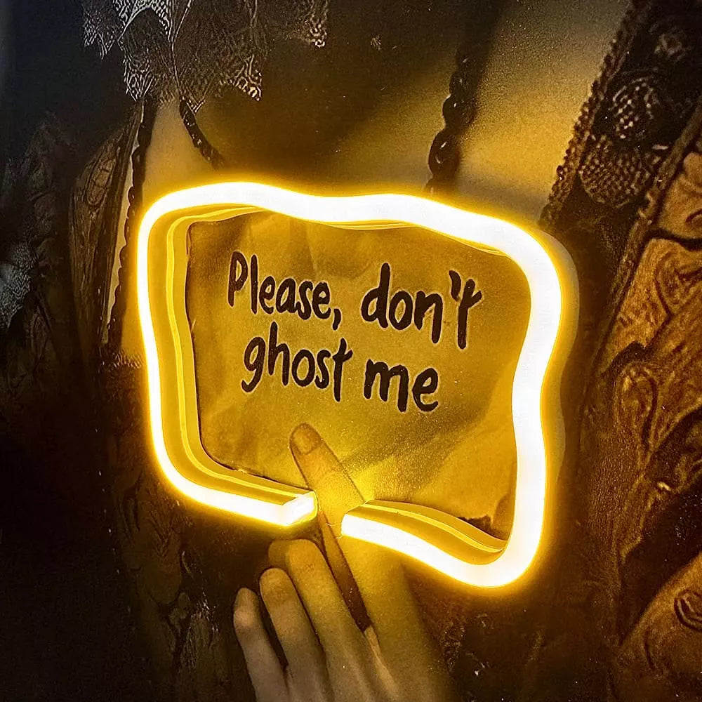 Don't Ghost Me | Led Wall Art-1