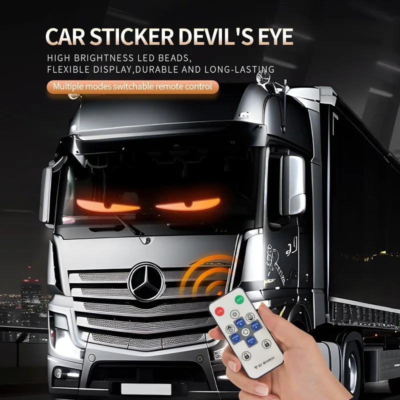 Remote Control Truck Devil Eye LED Matrix Pixel Panel