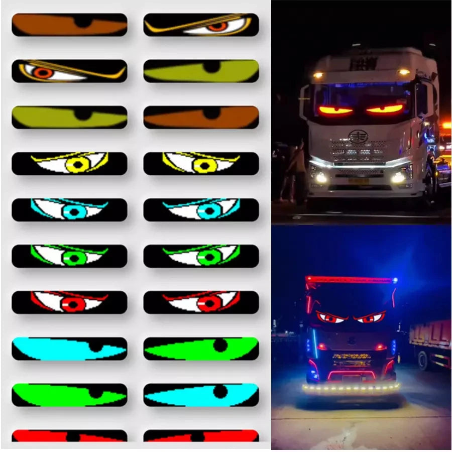 Remote Control Truck Devil Eye LED Matrix Pixel Panel