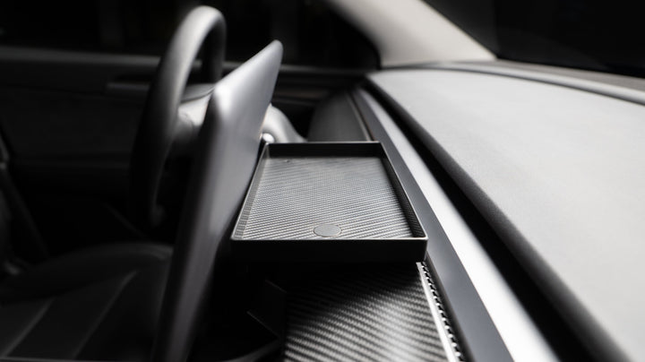 Hylly Tesla Model 3/Y -mallin näytön taakse-2