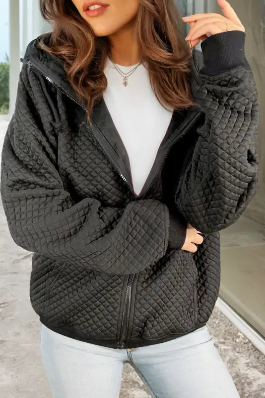 CozyQuilt Hooded Jacket – Side Pocket Comfort-2