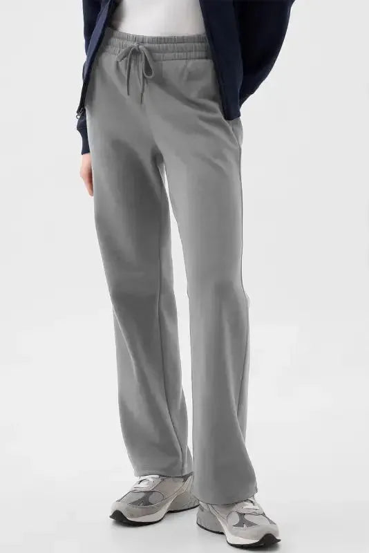 EasyTone Fleece-vuorilliset housut - vaaleanharmaa-2