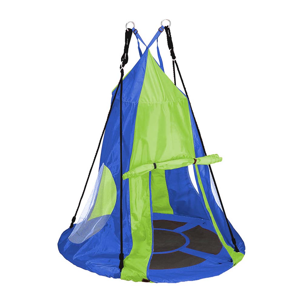 Pesäkeinu-110 cm-sinisellä teltalla-1