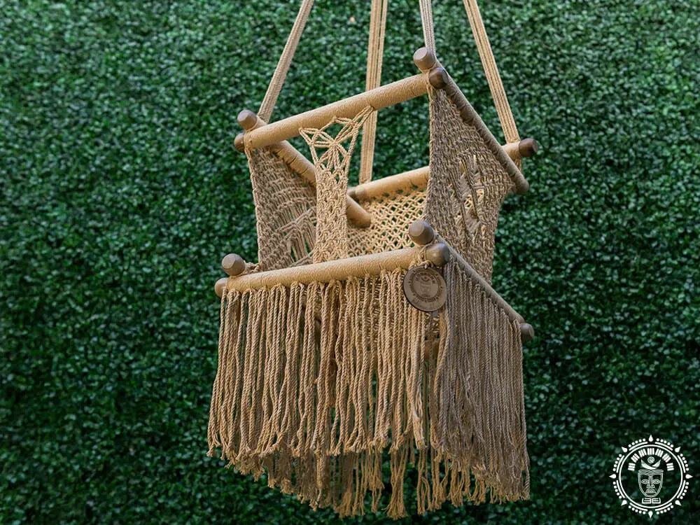 hamac bebe macrame kaki 1