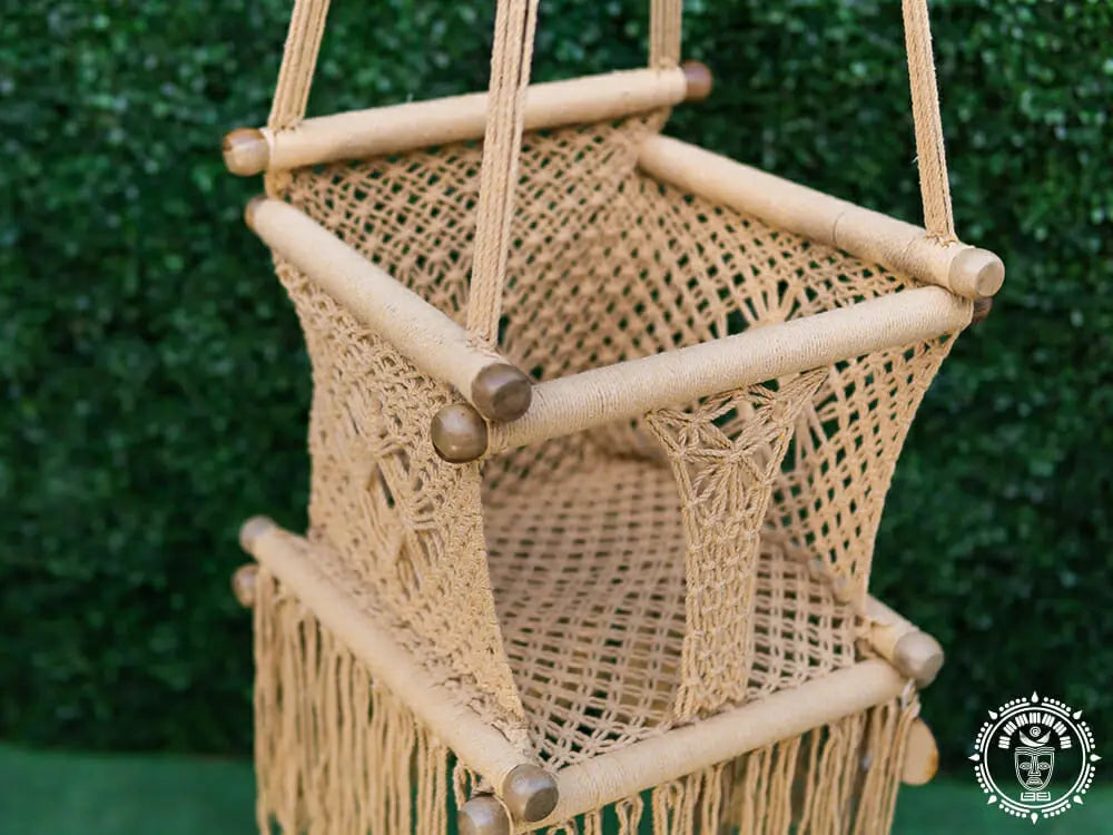 hamac bebe macrame kaki 5