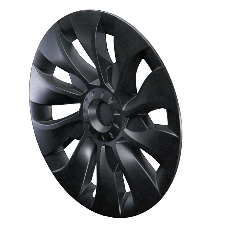 Performance hubcaps in turbine design for the Tesla Model 3-2