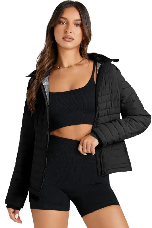 Quilted Sport Puffer Jacket-3