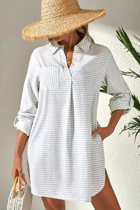 Seaside Stripes Cover Up-0